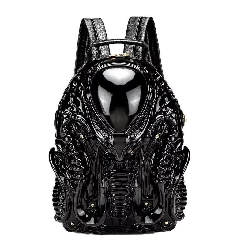 Fashionable And Unique Shaped Backpack Personalized Iron Blood Warrior Street Punk Style Unisex Backpack Birthday Gift Gifts Toy