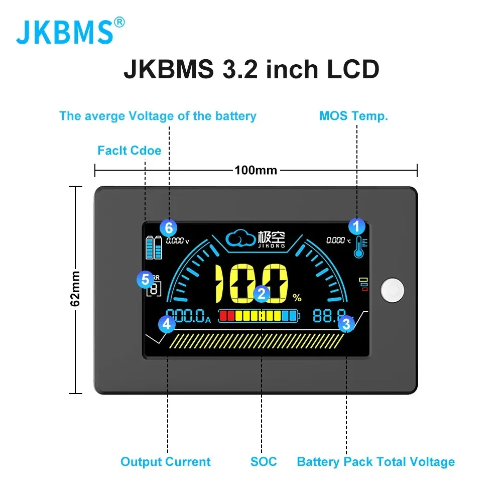 JKBMS RS485 CAN-Modul und LCD-Display-Adapter