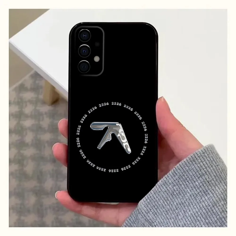 Aphex T-Twin Symbol Logo Phone Case For Samsung Galaxy A13,A21s,A22,A31,A32,A52,A53,A71,A80,A91 Soft Black Shell