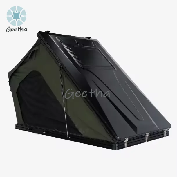 

Aluminum Hard Shell Roof Top Tent Convenient Folding Roof Top Tent 4 People Outdoor Camping Roof Tents for Vehicles