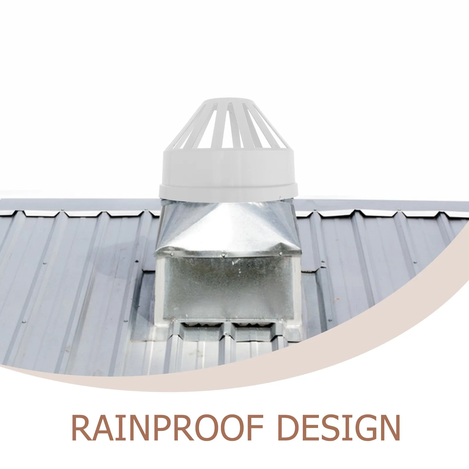 Outdoor Exhaust Vent Cap PVC Chimney Cover Rain Guard Replacement for Efficient Ventilation Easy Install