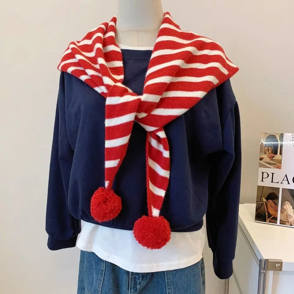 Elegant Plaid Triangular Knitted Shawl Thicken Long Wool Scarf Warm Korean Style Winter Cashmere Scarves Women/Men