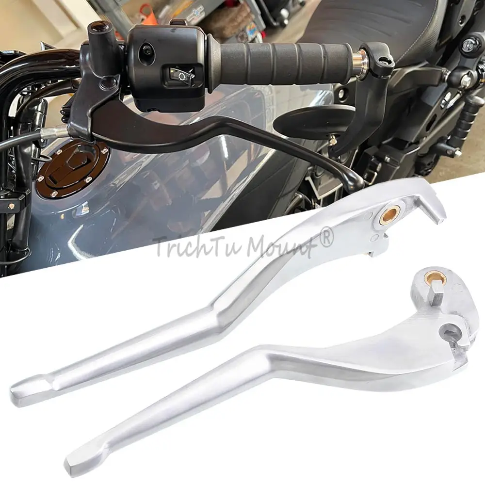 

Black Silver Motorcycle Brake Clutch Levers Control Handlebar Aluminum For Indian Scout Sixty Bobber 2017 2018 2019 2020 2021