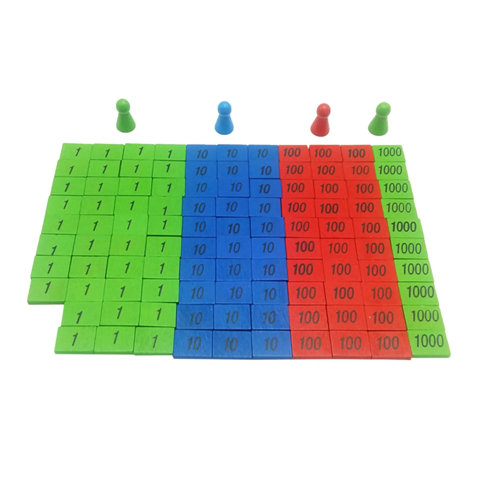 Juego de sellos Montessori profesional para niños pequeños, juguetes educativos de matemáticas, material didáctico para contar, 112 unidades