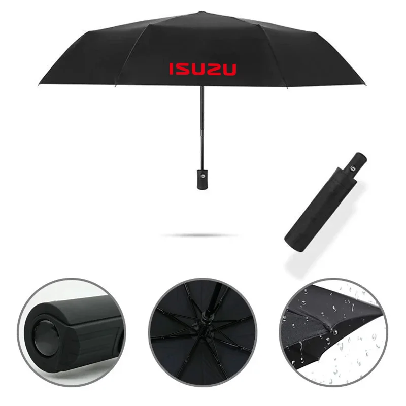 Car Automatic Umbrella Waterproof Windproof Folding Umbrella for Isuzu D-MAX D MAX Dmax I II WFR VAN NFR ATV TROOPER