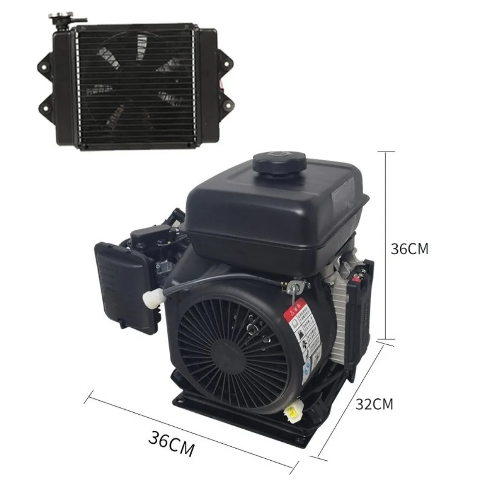 4KW 5KW 6KW Water Cooled Electric Vehicle Range Extender Low Noise Generator For Four Wheeler Portable Generator DC 48V 60V 72V