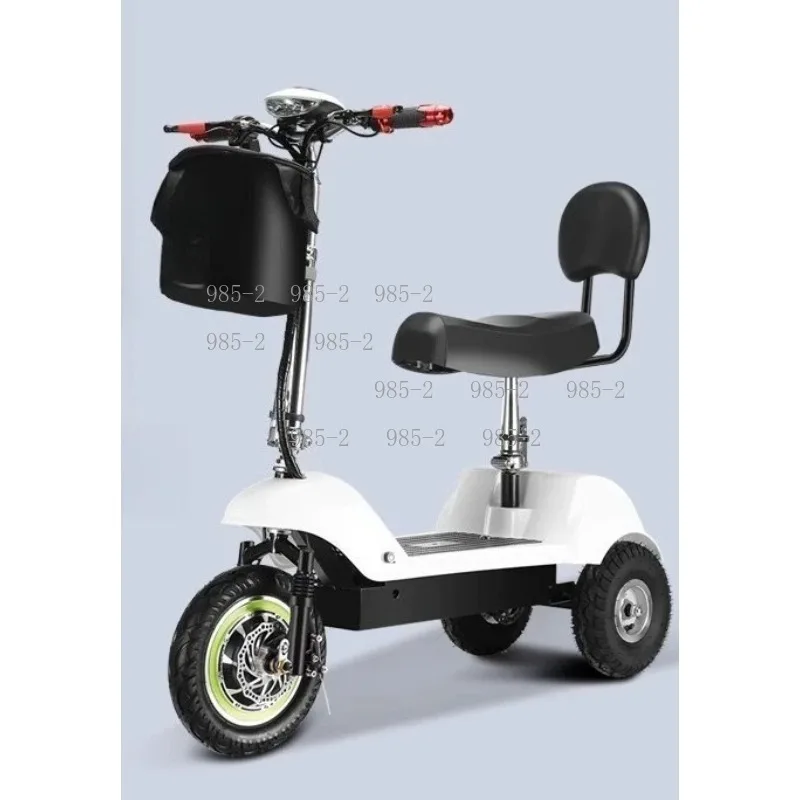 Adult Folding Small Three-Wheel Electric Vehicle, Mini Electric Tricycle for Textile Factory Use