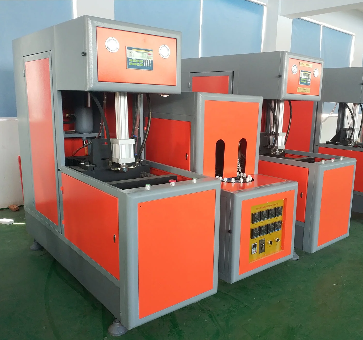 Customized YG-3000-2 Semi Automatic Pet Bottle Blow Molding Machine With Two-blower And One Heater