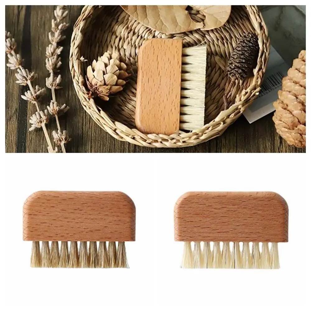 Nail Accessories Pig Bristle Nail Dust Brush Remove Dust Powder Finger Polishing Dust Clean Nail Cleaning Brush