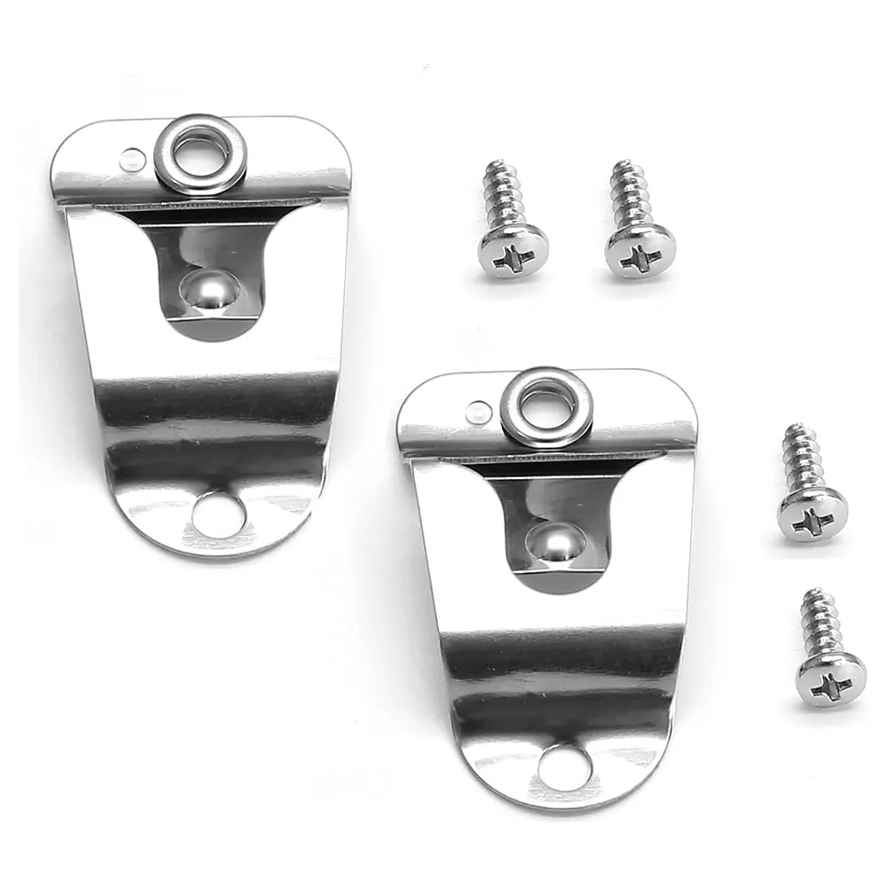 Supporti per microfono da 2 pezzi, clip per gancio per microfono robusto con viti per microfono portatile GM300 GM3188 GM338 TM271A TM481A