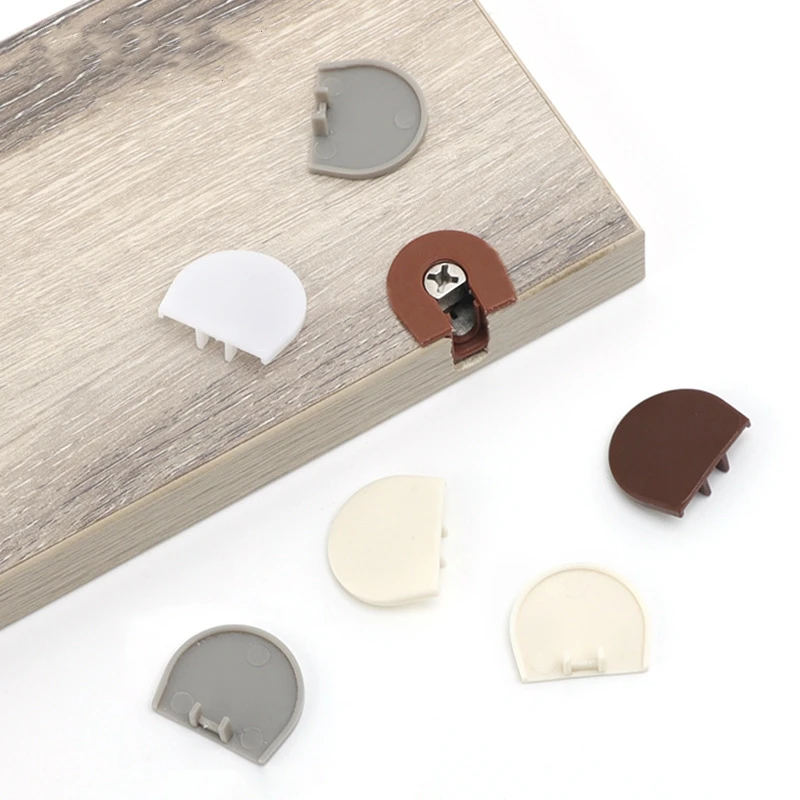 Composto laminado Bracket Dust-Proof Cover, Acessórios Decoração Móveis, Board Bracket Cover, 2 em 1, 3 em 1, 10Pcs