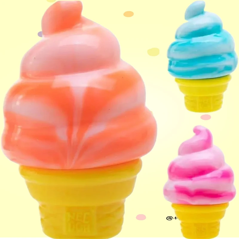 

【Spot】Schylling Nee Doh Sensory Squeeze Toy Blind Box Soft Squishy Ice Cream And Cone Slow Rebound Toy Office Decompression Toy