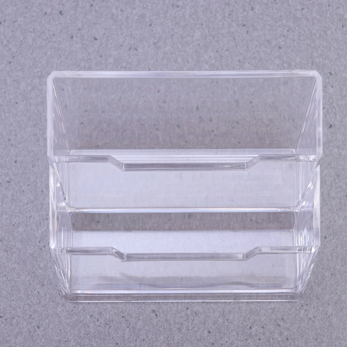 

1pc Transparent Acrylic Desktop Case For Business Cards Storage Organizer Small Office Holder Cards Box Desktop