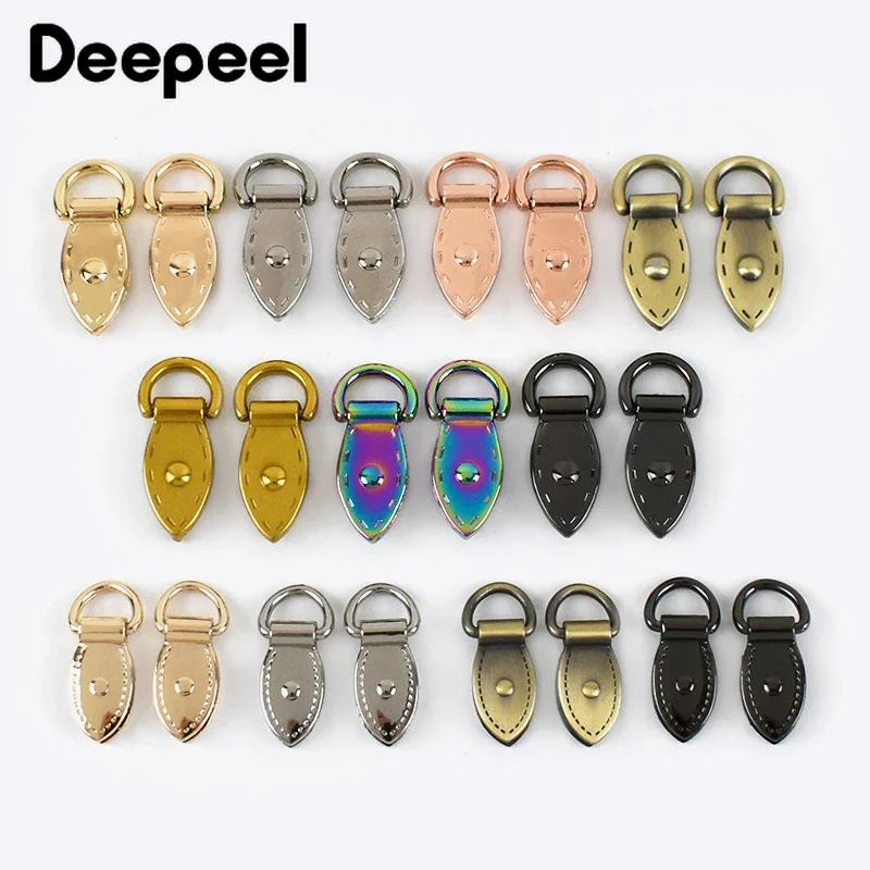 4Pcs 9/10mm Metal Side Clip Hook Buckles for Bags Chain Connector Handle Buckle Ring Clasp DIY Leather Craft Sewing Accessory