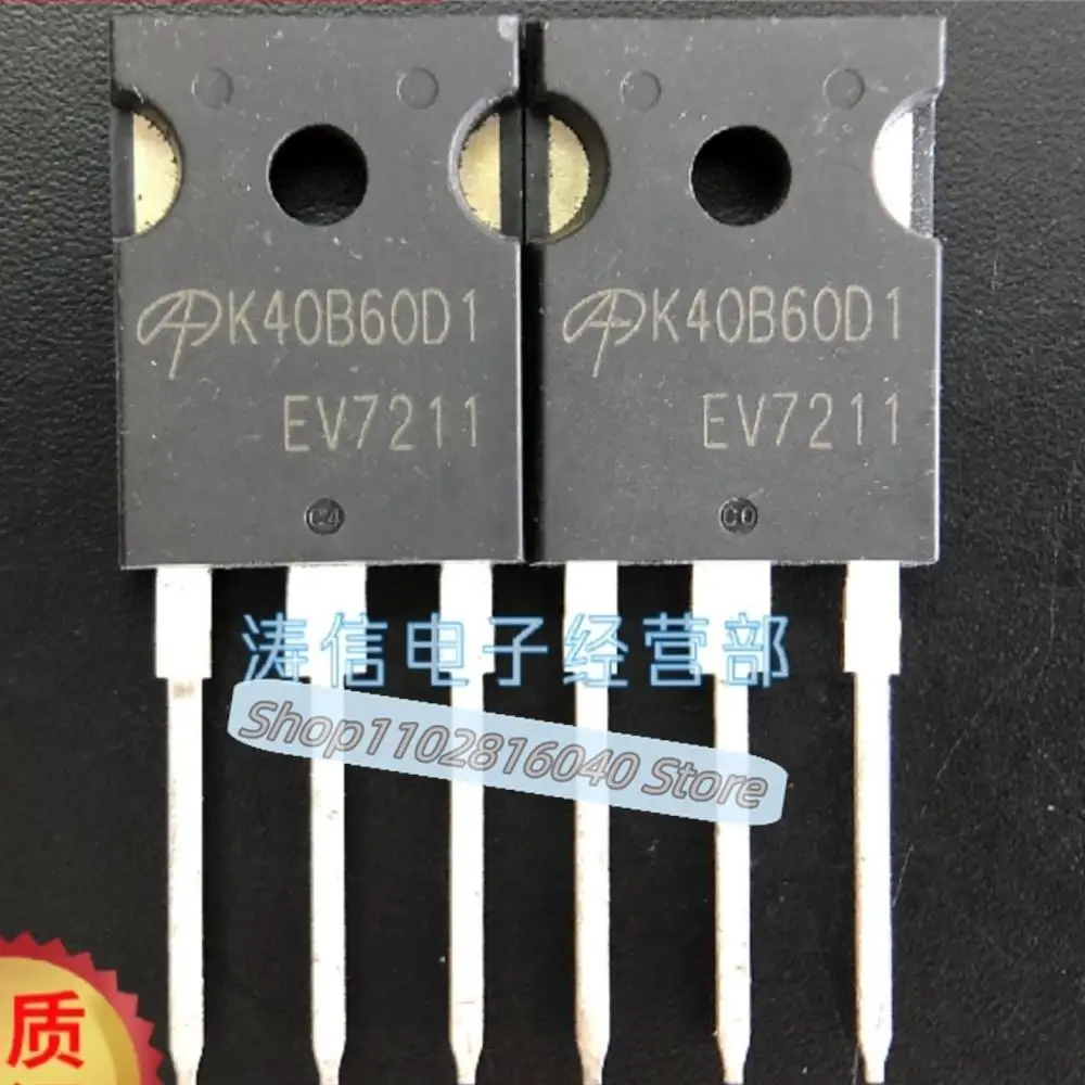 10PCS/Lot AOK40B60D1 K40B60D1  TO-247 40A 600V IGBT Best Quality Imported Original Spot