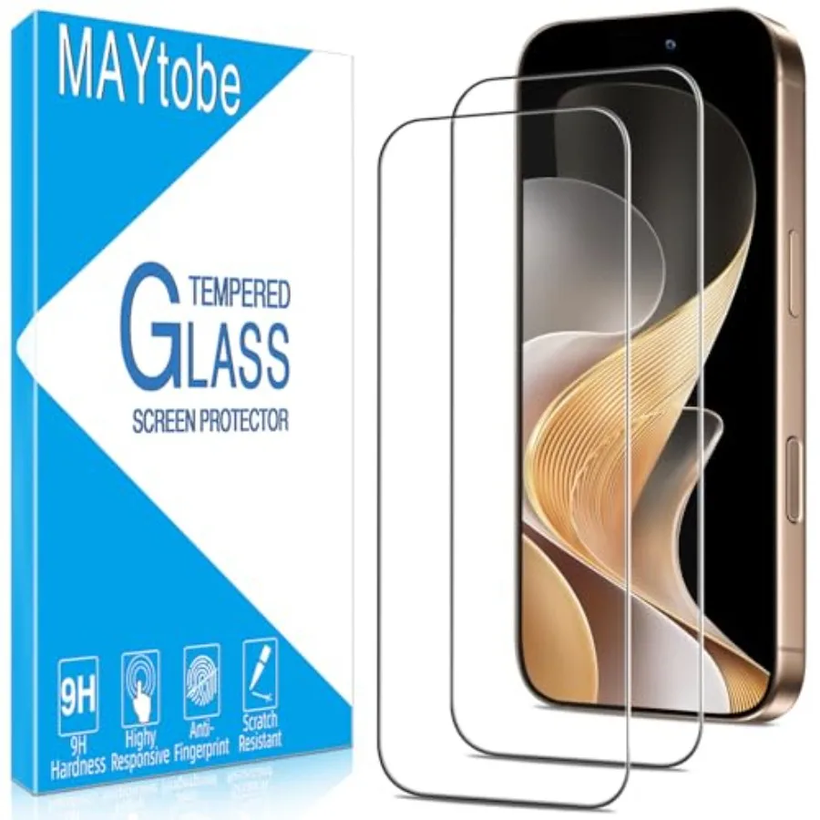 

[2-Pack Designed for iPhone 16 Pro 6.3 inch Screen Protector Tempered Glass, 9H Hardness, Anti Scratch, Easy to Install