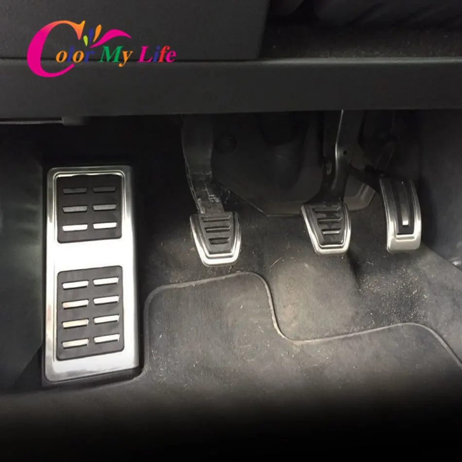 Pedais de carro para Skoda, LHD, AT, MT Pedal Pad Cover, Skoda Fabia, rápido, soberbo, Karoq Kodiaq, Combi, Octavia, 2017-2023