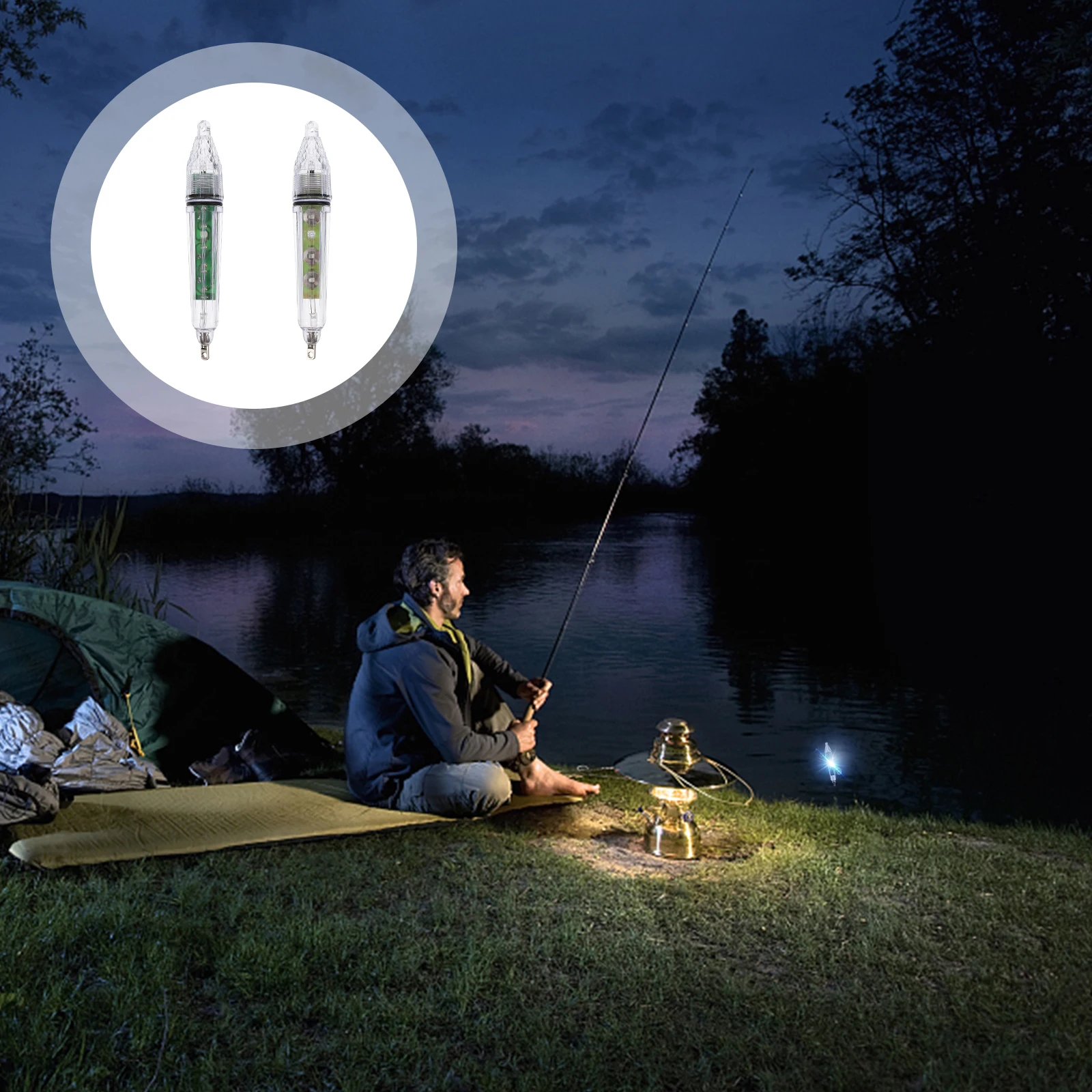 

Premium PC LED Fishing Lure Lamp Durable Extra Bright Night Glow Deep Water Underwater Fish Novelty Lures