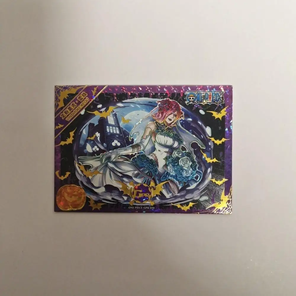 Anime ONE PIECE serie GPR carta da collezione a tema Halloween Charlotte Budino Gioielli Bonney Giocattoli per bambini Carta da gioco da tavolo