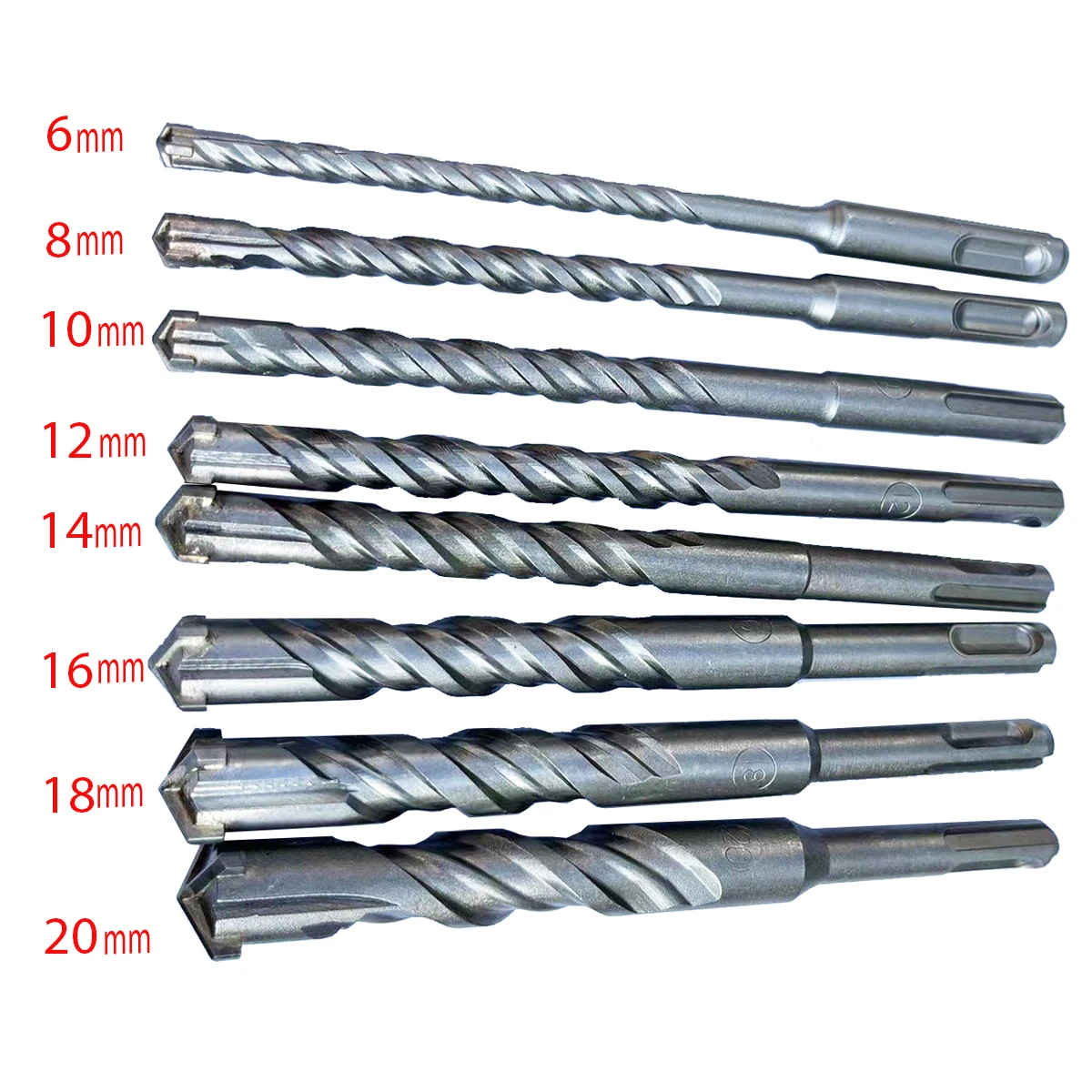 1 Big diameterset SDS Plus Electric Hammer Drill Bit, Cross Head, 4 Blades 160mm, idea for Masonry, Concrete, Brick, Stone