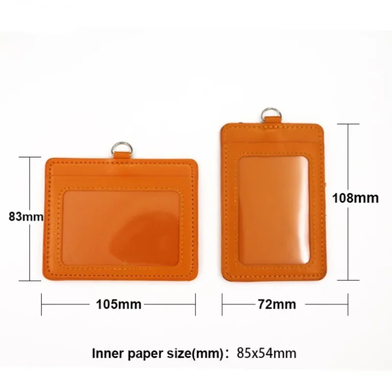 Imagem -05 - Leather Working Permit Case Work Card Holder Staff Exhibition Pass Work Pass Cover Sleeve Horizon Estilo pu