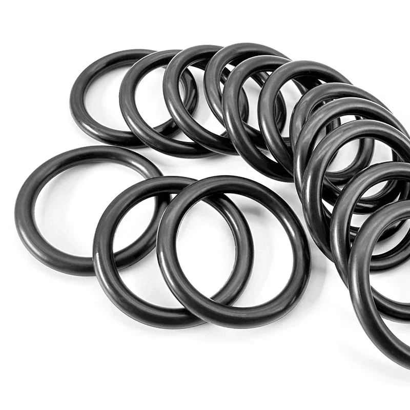 Black CS 0.5mm  20/50/100Pcs Nitrile Butadiene Rubber NBR O-Ring Oil Resistant Wear Resistance Sealing for Mechanical Equipment