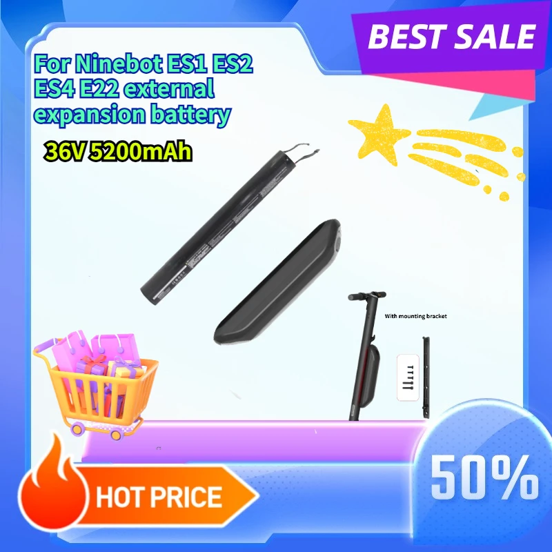 

Compatible with Ninebot ES1 ES2 ES4 E22 external expansion battery internal lithium battery accessory