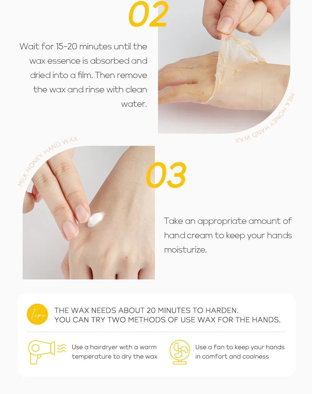 LAIKOU Sakura Exfoliating Hand Wax Honey Milk Hand Wax Moisturizing and Hand Care Products