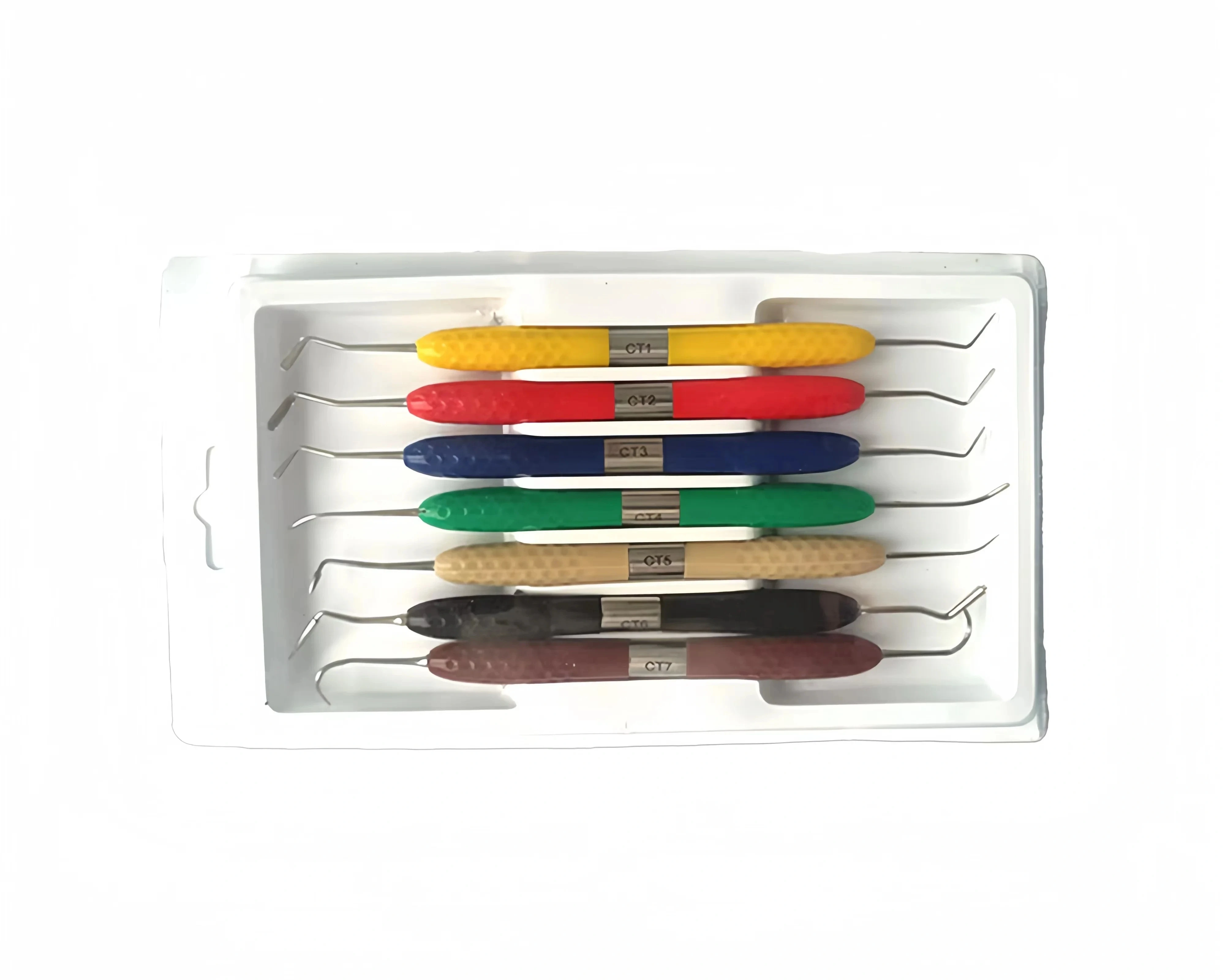 NIGF الأسنان الراتنج حشو الجمالية استعادة عدة مقبض سيليكون ل الراتنج سكين البلاستيك مضمد طب الأسنان أداة أداة