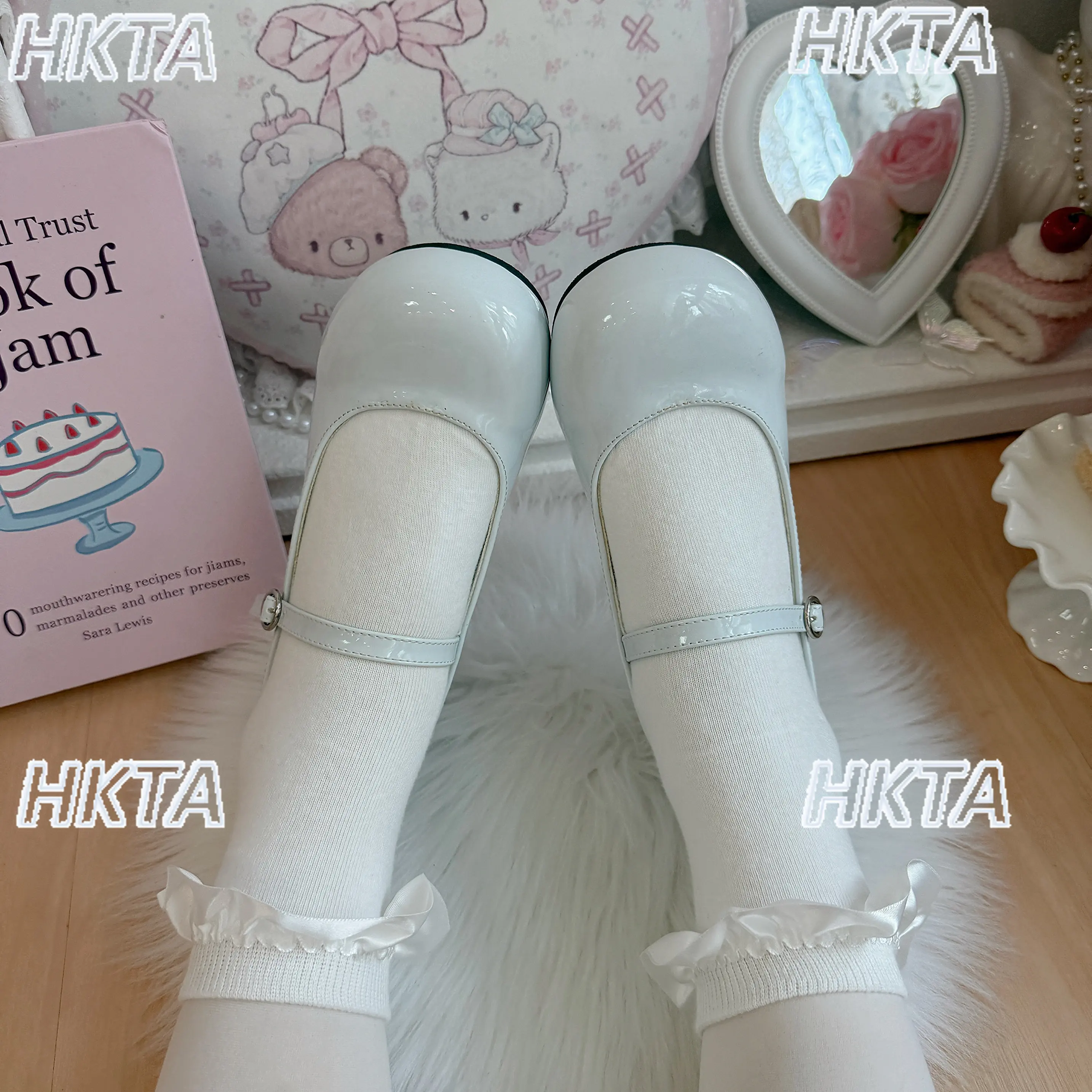 Lolita Schuhe Spitze Quadratischer Absatz - usage example