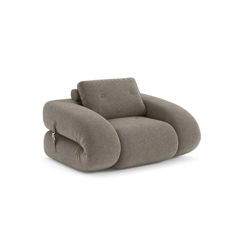 Retro compression sofa bed Small apartment Living room Apartment Double fabric stackable dual-purpose removable