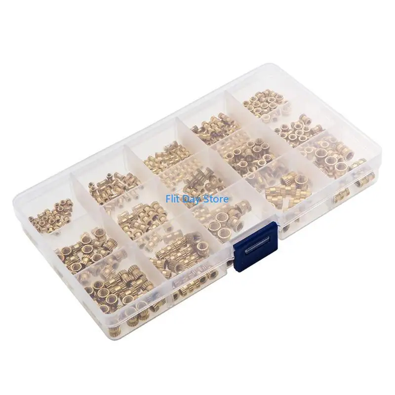 F92C Brass Threaded Insert Round Injection Moulding Knurled Assortment