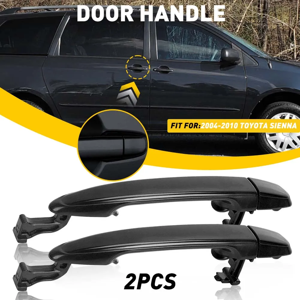 1/2Pcs For Toyota Sienna 2004 2005 2006 2007 2008 2009 2010 Car Door Handle Car Rear Right & Left Exterior Sliding 6921308020