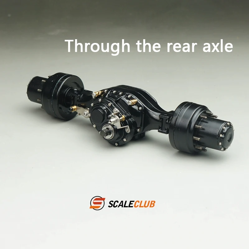 Scaleclub 1/14 mud head drag head new wheel reduction lock difference broken transmission power rear axle Model upgrade parts