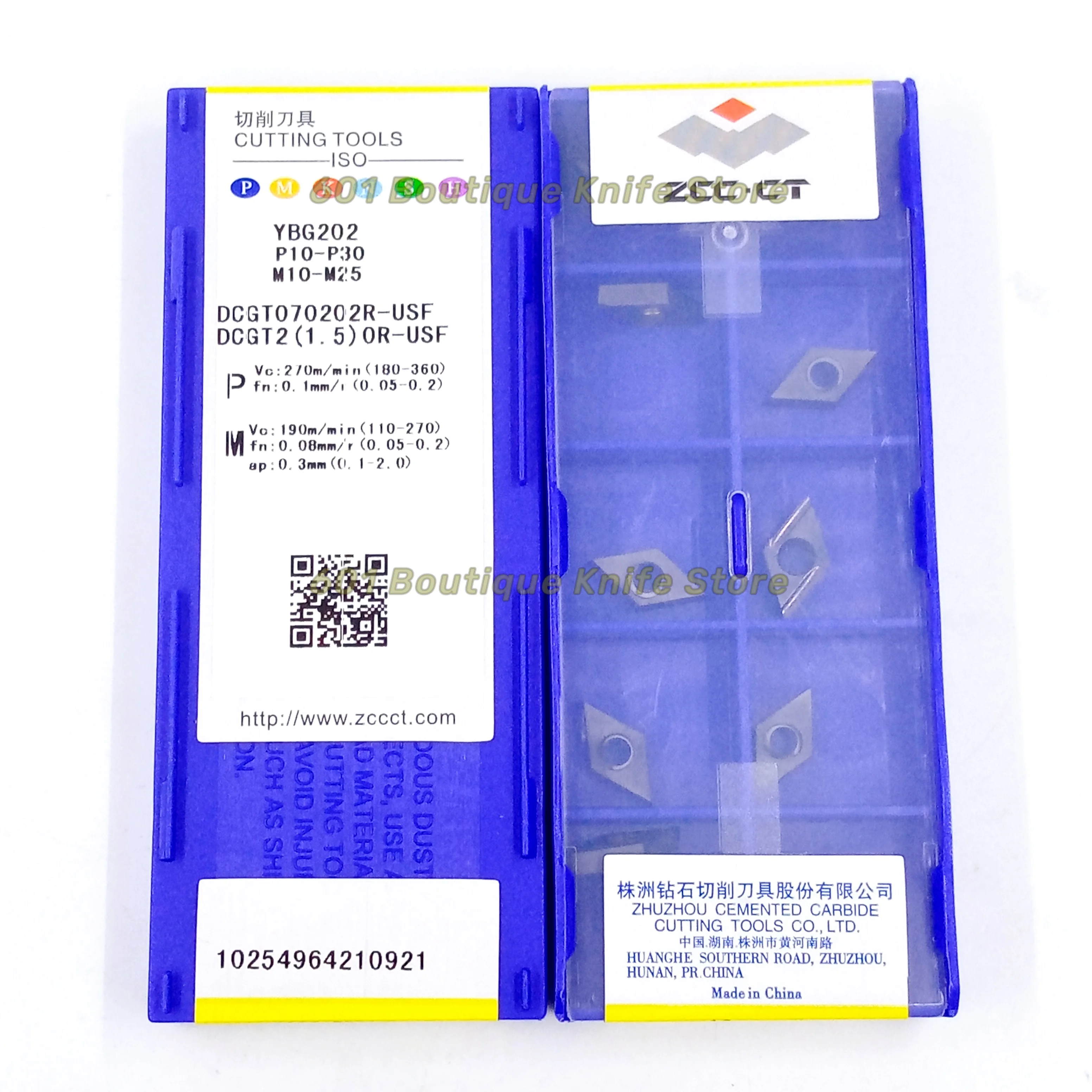 

Original 10pcs ZCCCT DCGT DCGT070202R-USF YBG202 Carbide Cutting Inserts Lathe Tools