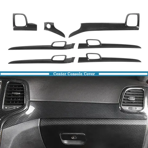 자동차 센터 콘솔 패널 인테리어 핸들 장식 커버 트림 Jeep Grand Cherokee 2011-2016 2017 2018 2019 2020 액세서리