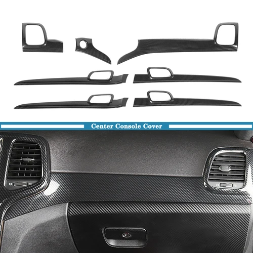 Panel de consola central de coche, manija Interior, cubierta decorativa embellecedora para Jeep Grand Cherokee 2011-2016 2017 2018 2019 2020, accesorios