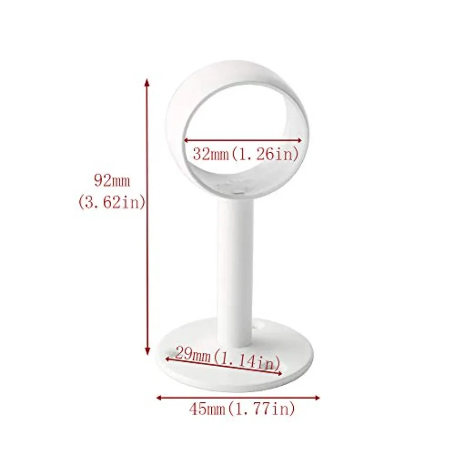 2 pieces of 32mm diameter curtain rod shower curtain wardrobe rod frame pipe flange, ceiling curtain hook, closet rod bracket,