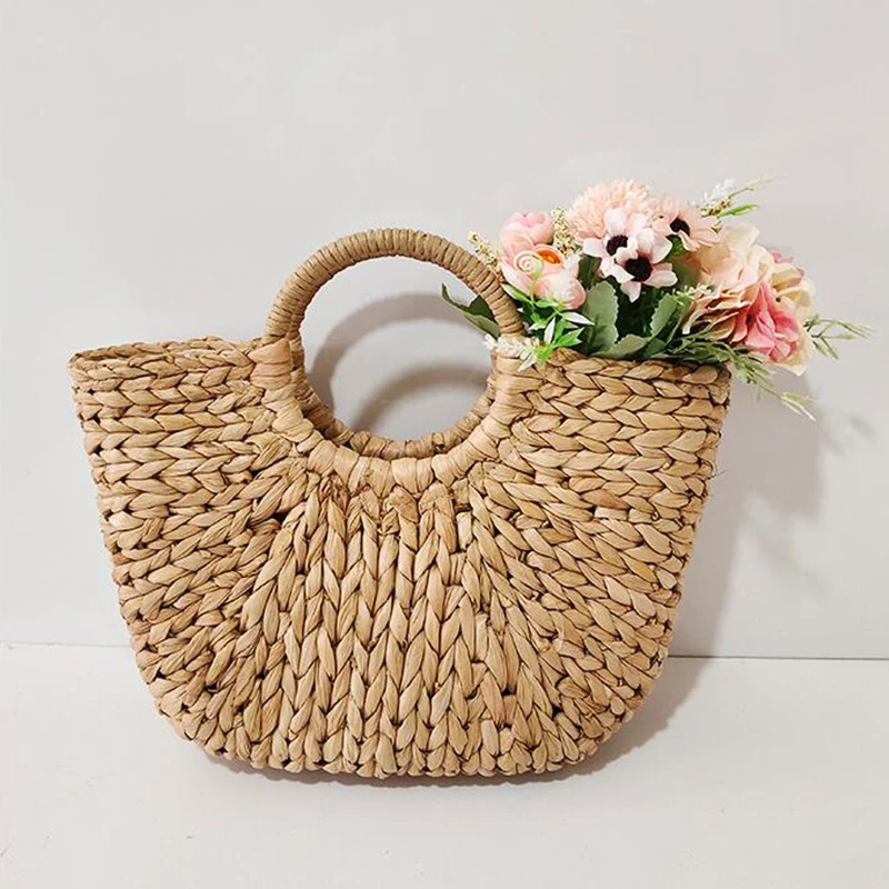 Multi-styles Straw Bags Handmade Summer Woven Beach Ladies Shoulder Bag Bohemia Bali Travel Female Holiday Handbags