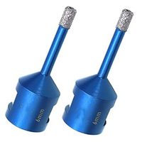 5/3/1pcs 6mm m14 Diamond Drill Bit Thread For Porcelain Tile Ceramic Granite Marble Masonry Brick Drilling Tools Set
