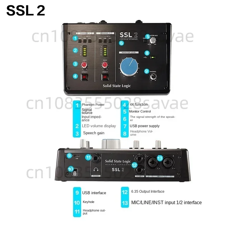 SSL2 external sound card recording arrangement Karaoke