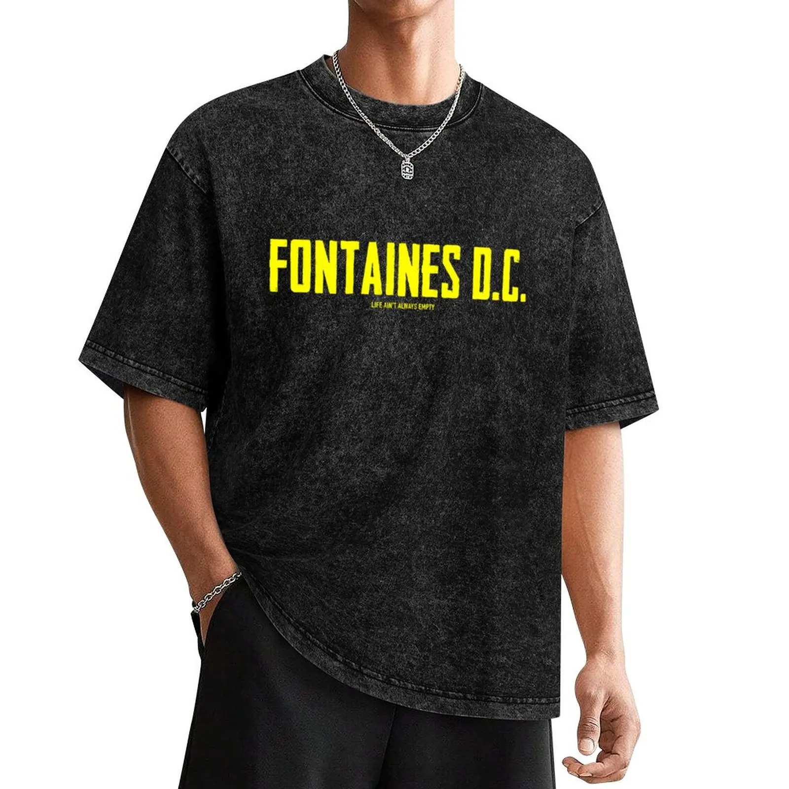 

Fontaines DC T-Shirt blacks man t shirt Aesthetic clothing baggy shirts funny t shirts for men