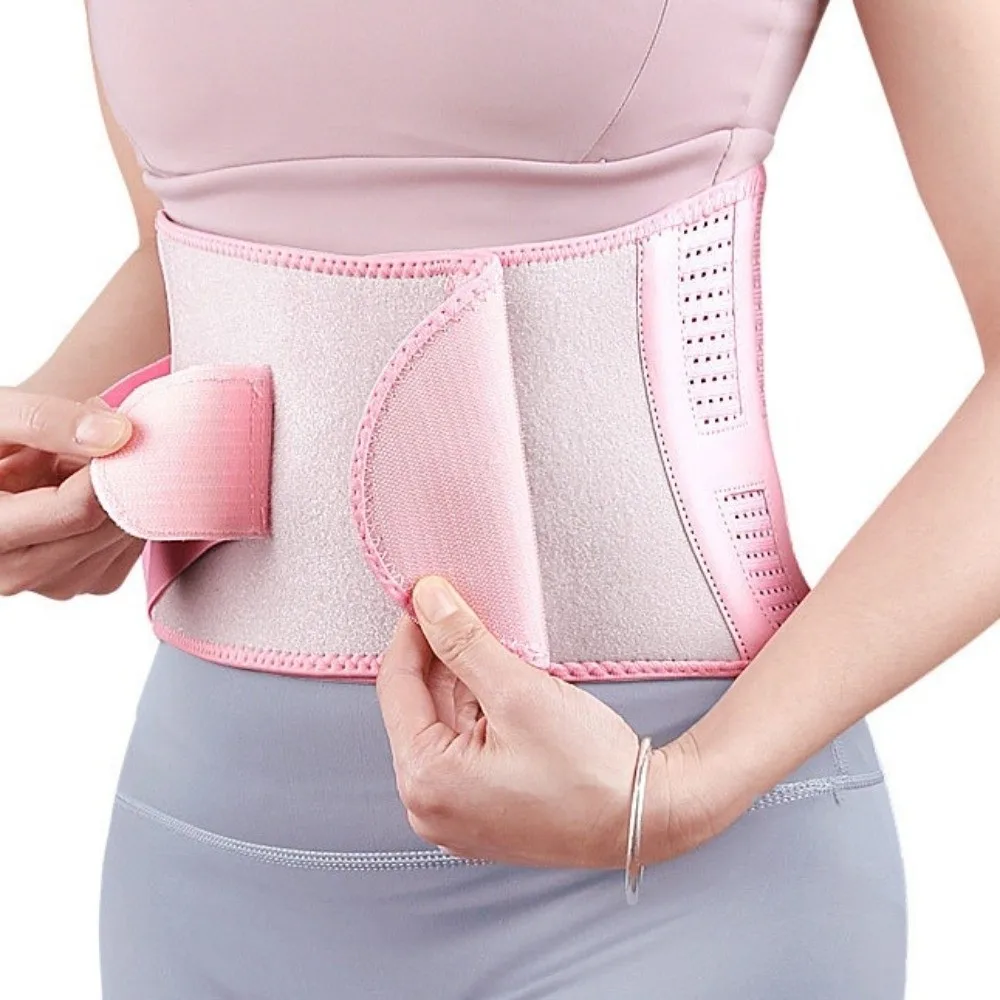 

Waist Exercise Lumbar Support Belt Spine Orthopedic Brace Bands Waist Belt Tummy Body Shaper Aluminum Plate Support Adjustable