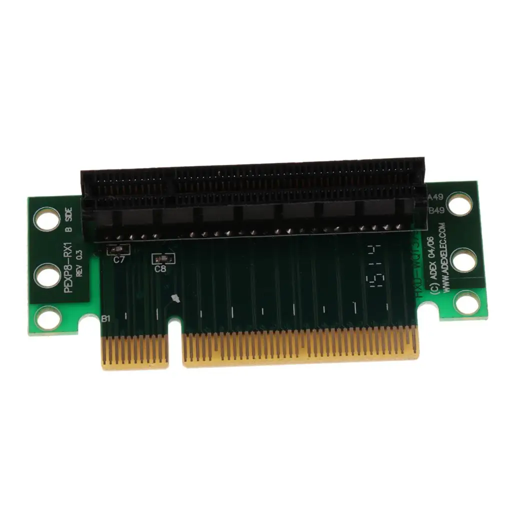 コンピューターライザーカード,90 ° アダプターカード,1u,2u,1 pc,pci 8x