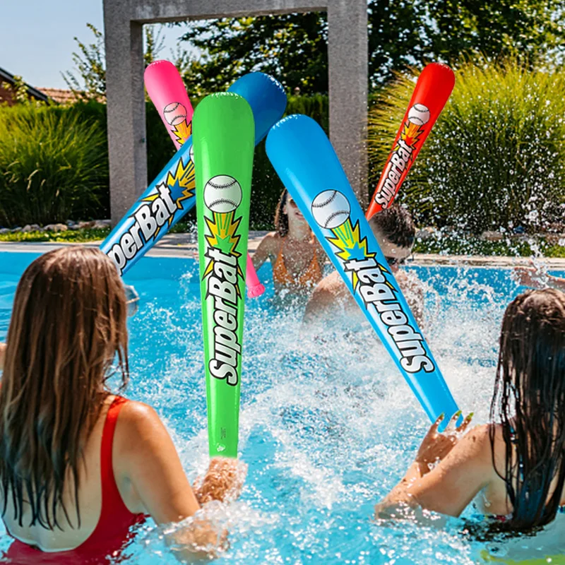 6 teile/satz aufblasbare Baseballs chläger aufblasbare Hammer Stick Ballon Spielzeug Karneval Party Kinder Geburtstags geschenke Pool Wasserspiel Spielzeug