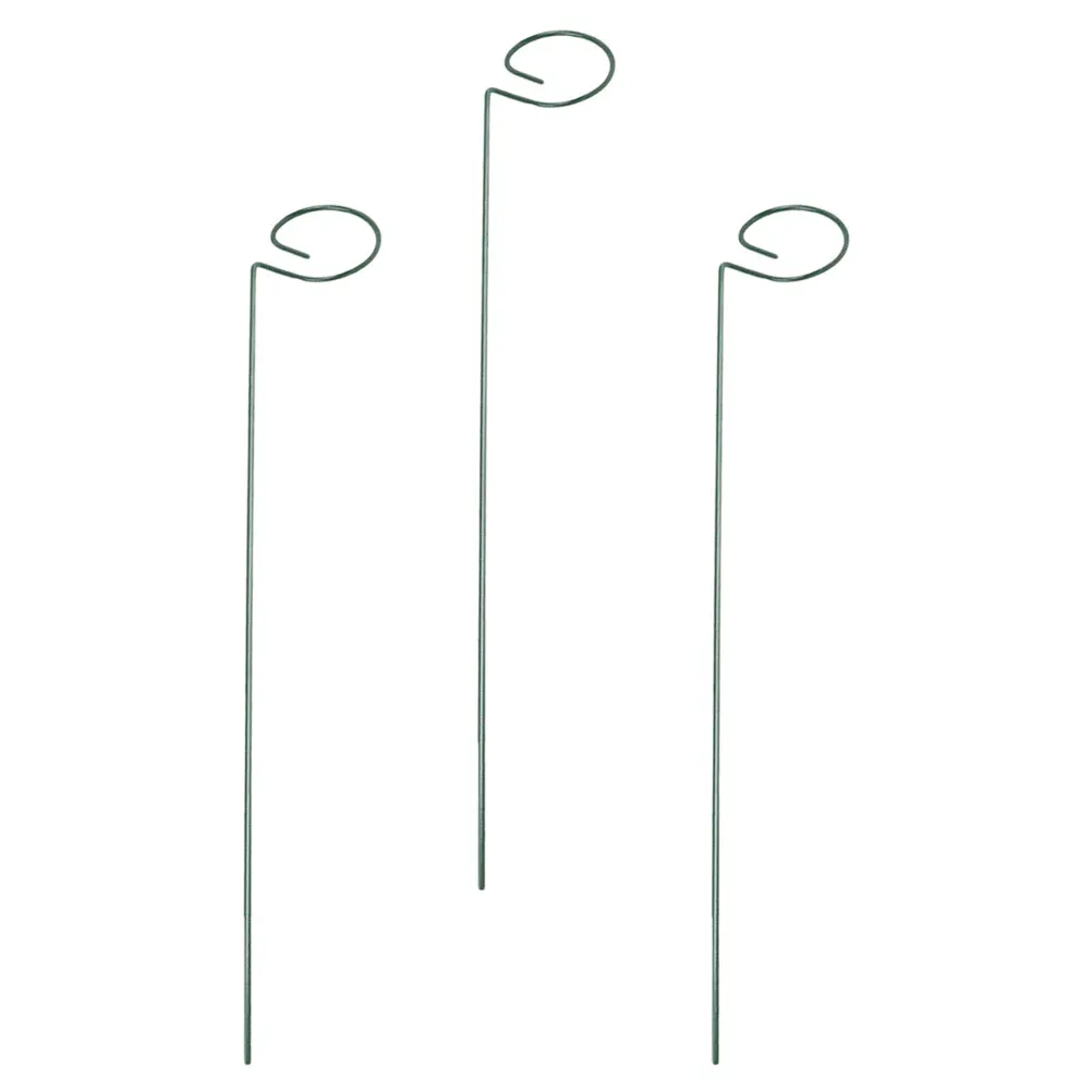 

3 Pcs Plant Support Stakes Durable Climbing Trellis Garden Flower Pot Outdoor Metal Bracket Stem Holder Gardening Weather