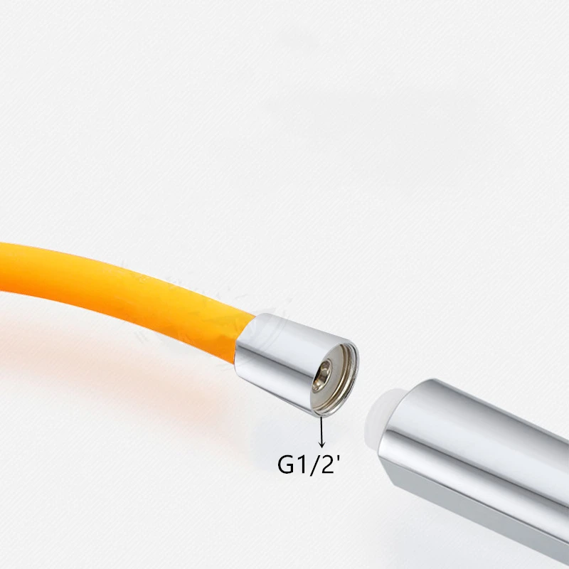 Manguera de ducha espesada de silicona a prueba de explosiones, tubo de ducha de lluvia de agua caliente, rosca G1/2 ', 1 ud.