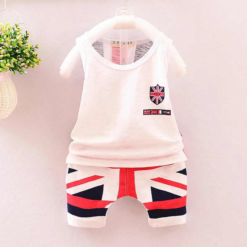 

Sport Sleeveless T-Shirt Vest And Shorts Summer Infant Clothing 2PCS Baby Boys Clothes Suit Kids Jogging Bebes Tracksuit Toddler