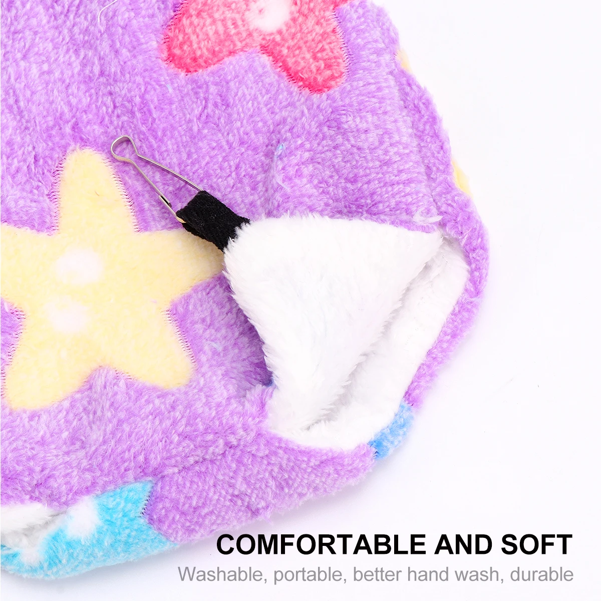 

Pet Hanging Bed Suspended Double Layers Pet Bed Pet Supplies for Animal (20x20 Star Printed Style, Purple)