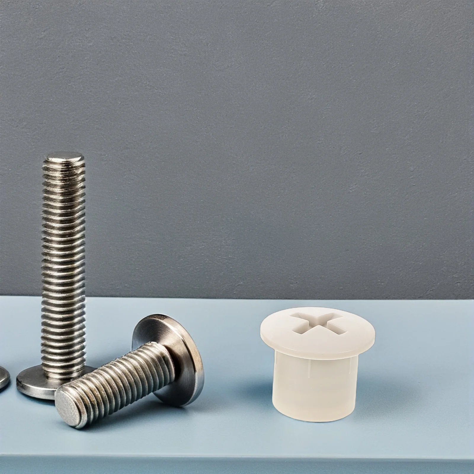 Bouchons à vis coulissants en plastique pour enfants, 4 pièces, accessoires de remplacement de fixation, Kit de sécurité pour aire de jeux pour enfants, écrou coulissant gris